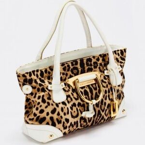 DOLCE & GABANNA "Miss Doll" Leopard Print HandBag, EUC